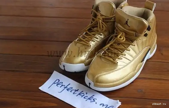 Authentic Air Gold 12 Jordan Pinnacle 0513